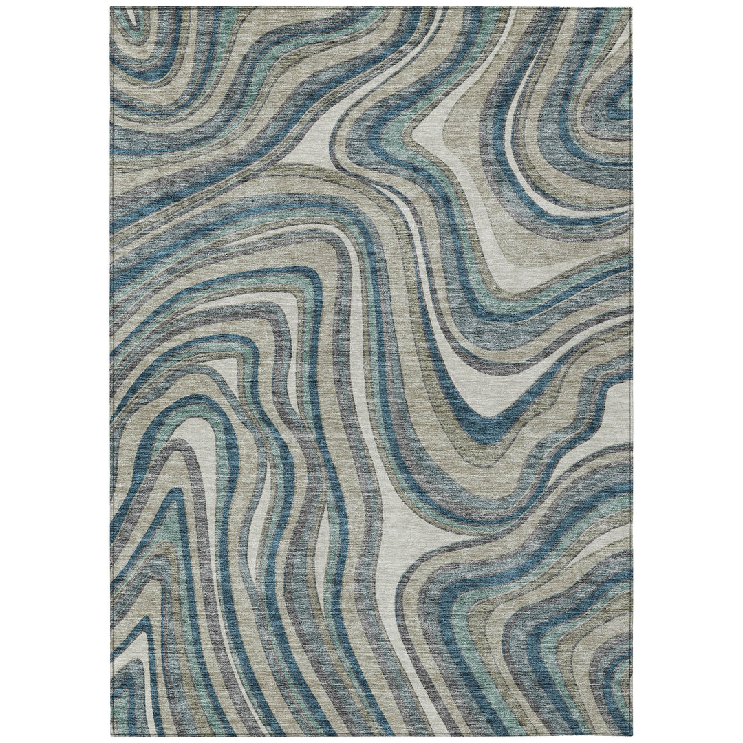 Addison Rugs Chantille ACN756 Teal 8' x 10' Indoor/Outdoor Machine Washable Easy Teal - 8' x 10'