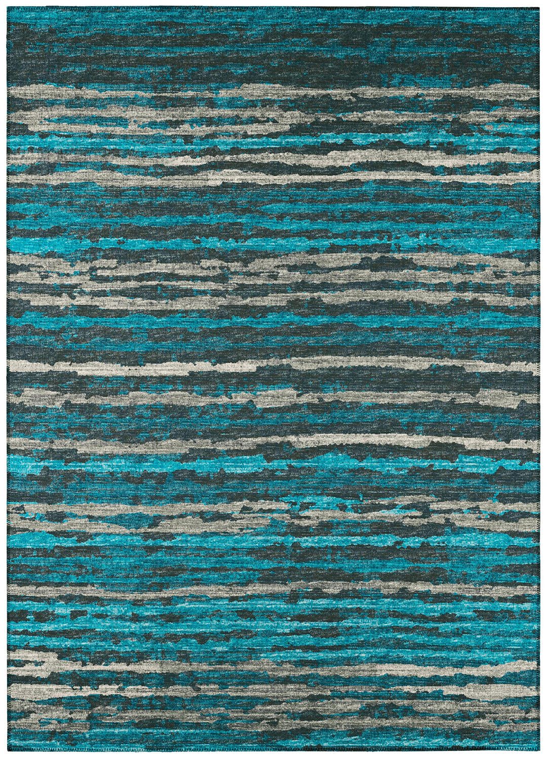 Addison Rugs Bravado ABV34 Peacock Washable 5' x 7'6" Indoor Outdoor Area Rug 5' x 7'6" - Peacock