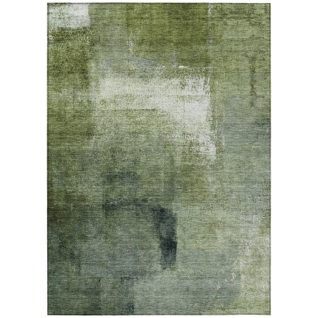 Addison Rugs Chantille ACN787 Green 8' x 10' Indoor/Outdoor Machine Washable Green - 8' x 10'