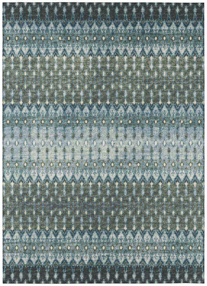 Addison Rugs Bravado ABV31 Moody Washable 10' x 14' Indoor Outdoor Area Rug Easy 10' x 14' - Moody