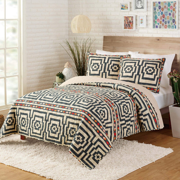 Justina Blakeney Hypnotic Bedding King Black