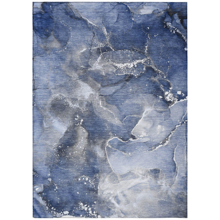 Addison Rugs Chantille ACN518 Blue 8' x 10 Indoor Outdoor Area Rug Stain Navy - 8' x 10'