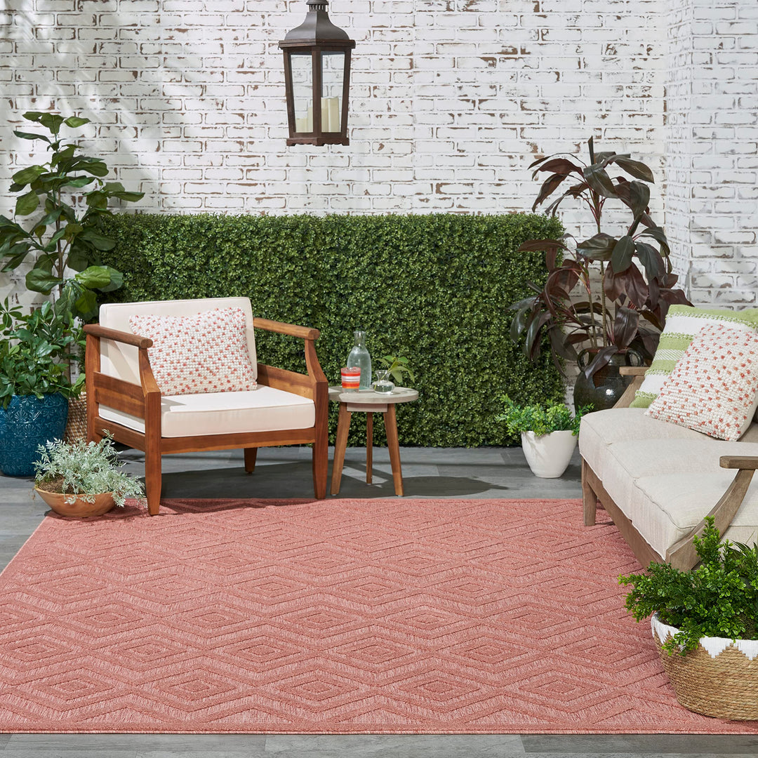 Nourison Versatile Indoor/Outdoor Geometric Flatweave Area Rug