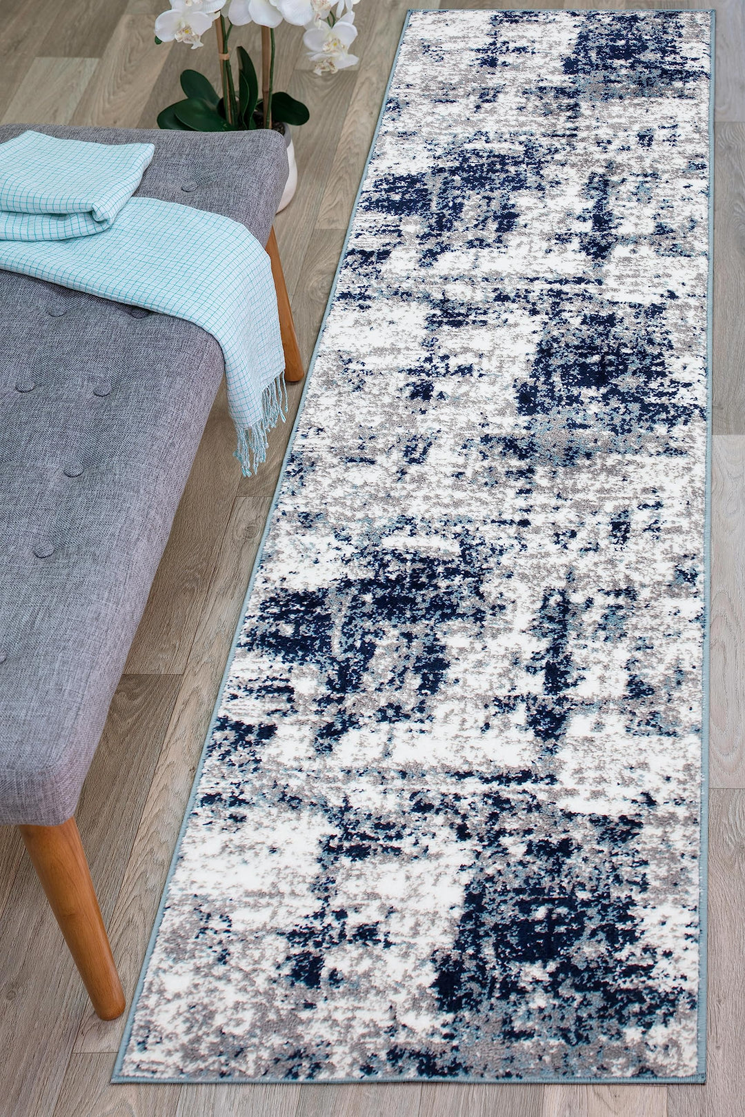 Rugshop Distressed Abstract Area Rug