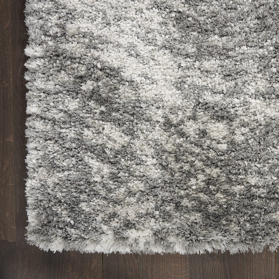 Nourison Dreamy Shag Abstract Contemporary Charcoal Grey 4' x 6' Area Rug