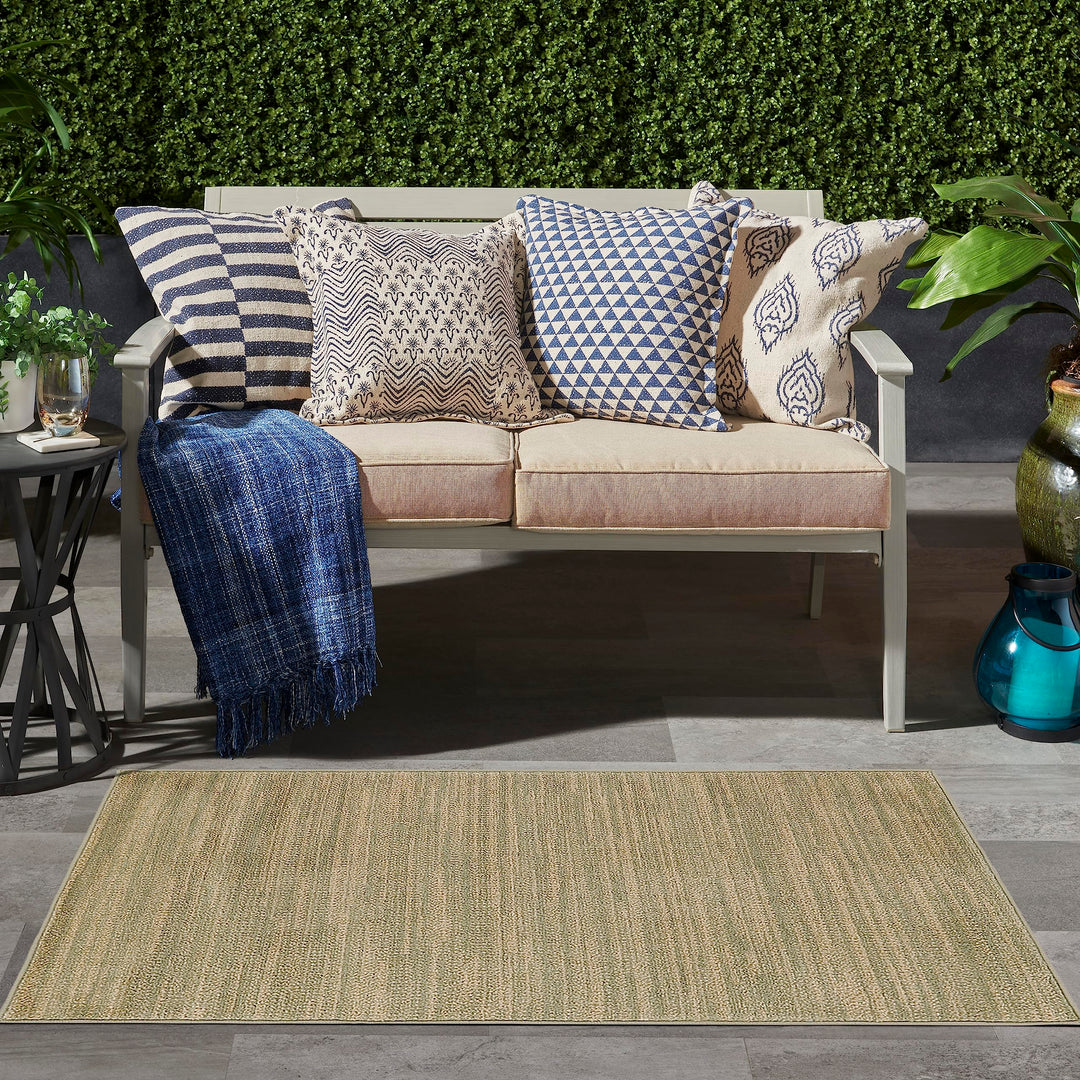 Nourison Essentials Indoor/Outdoor Area Rug Easy Cleaning