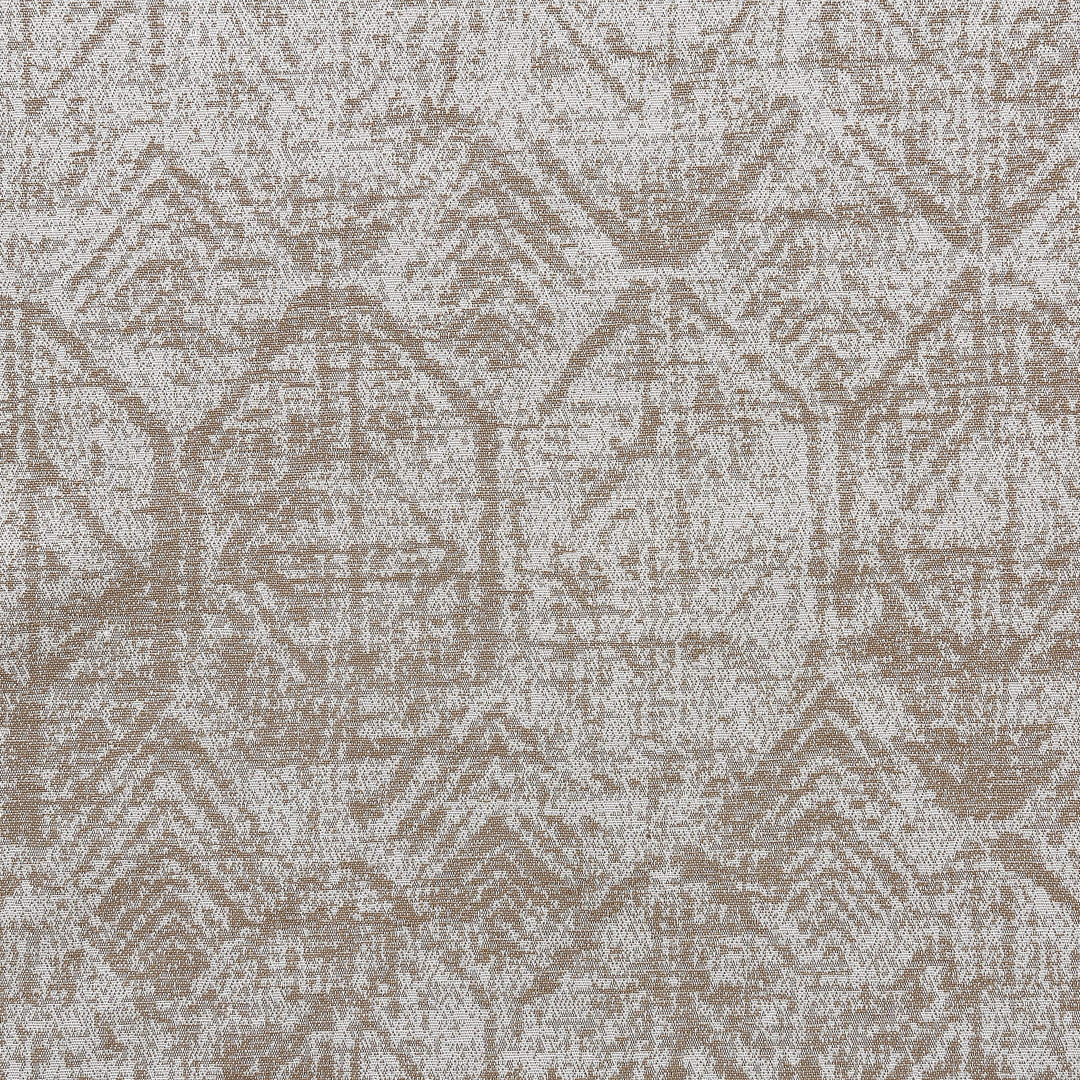 Sun Zero Darren Distressed Woven Jacquard Blackout Grommet Curtain Panel 50" x 84 Inches - Camel