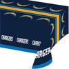 54 X 102 Inch NFL Chargers Tablecloth Football Themed Rectangle Table Cover Sports Patterned Team Color Logo Fan Merchandise Athletic Spirit Blue Navy - Diamond Home USA