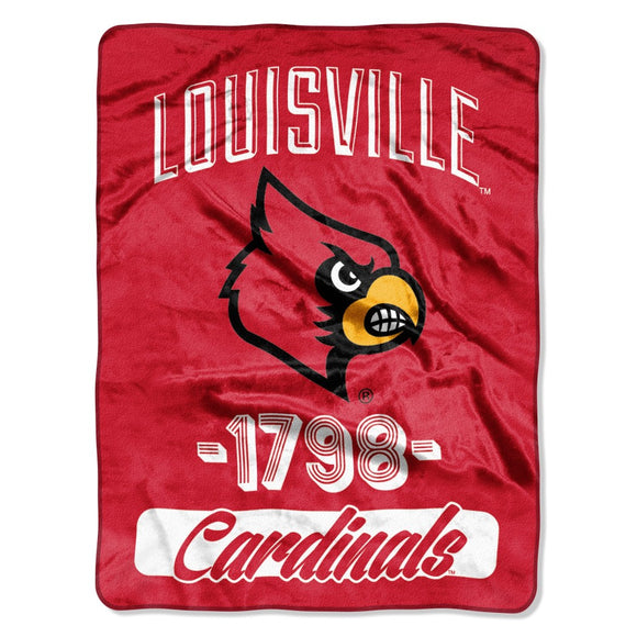 46 x 60 NCAA Cardinals Throw Blanket Red White College Theme Bedding Sports Patterned Collegiate Football Team Logo Fan Merchandise Athletic Team - Diamond Home USA
