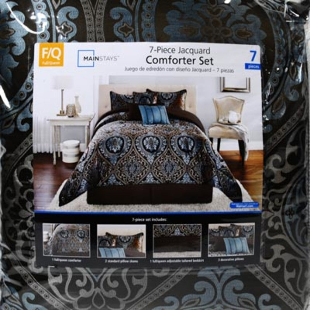 Set Edredon Mainstays Jacquard Queen - 5 Piezas