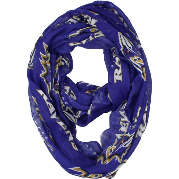 Nfl Ravens Scarf 70 X 25 Inches Football Themed Woman Accessory Sports Patterned Team Logo Fan Merchandise Athletic Team Spirit Fan Purple White Gold - Diamond Home USA