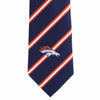 NFL Broncos Necktie 56 X 3 5 Inches Football Themed Mens Accessory Sports Patterned Tie Team Logo Fan Merchandise Athletic Team Spirit Fan Orange Navy - Diamond Home USA