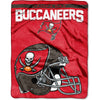 Nfl Buccaneers Throw Blanket 55 X 70 Inches Football Themed Bedding Sports Patterned Team Logo Fan Merchandise Athletic Team Spirit Fan Red Orange