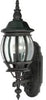 MISC Central Park 1 Light Textured Black W/Clear Beveled Panels Wall Lantern Transitional