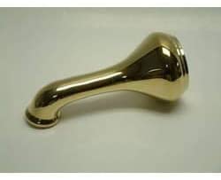 MISC Polished Brass Classic Solid Tub Spout Gold