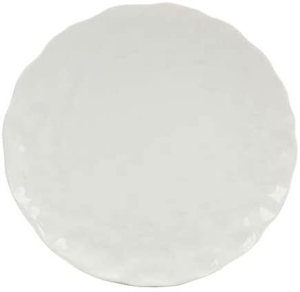 Marble Bread Butter Plate Set 6 White Textured Casual Modern