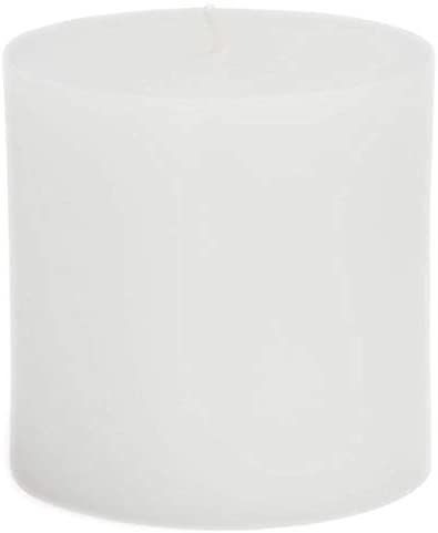 Pillar Candles (Set 12) Yellow White Traditional Paraffin