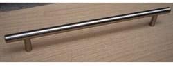 11 inch Solid Stainless Steel Finish Cabinet Bar Pulls (Case 25) Grey Metal Nickel