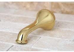 Polished Brass Classic Solid Tub Spout