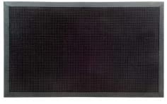 Black Rubber Stud Mat (30 X 18) 30 18 Modern Contemporary Rectangle All Weather