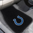 17" X 26" NFL Colts Mat Set Car Floor Embroidered Logo Football Themed Sports Patterned Truck Non Slip Gift Fan Fan Merchandise Vehicle Team Spirit - Diamond Home USA