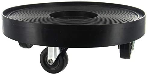 Black 16 inch Plant Dolly Round Metal