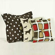 Houndstooth Pillow Set (Pack 3) Color Polyester