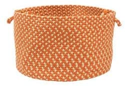 Color Market Orange Colored Basket 18 L X W 10 H