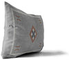 MISC Lumbar Pillow by 14x20 Grey Geometric Southwestern Cotton Single Removable Cover