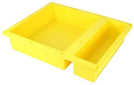 Ready Tile Waterproof Leak Proof 16" X 20" Square Double Bathroom Recessed Shower Flush Mount Installation Yellow Abs Textured
