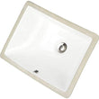 MISC 16x11 Rectangle Ceramic Undermount Vanity Lavatory Sink White Glossy