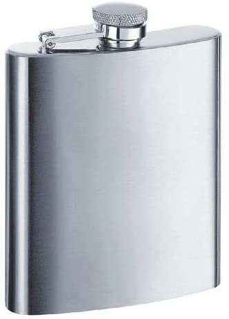 MISC Satin Stainless Steel Flask 7 Ounces Silver 1 Piece