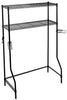 Unknown1 Over Bed 2 Shelf System Black Stainless Steel