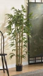 4 Foot Bamboo Silk Tree Plastic Polyester - Diamond Home USA