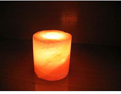 MISC Himalayan Salt Cylinder Shaped Candleholder by Handmade