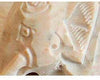 Handmade Carved Roses Elephant Holder Barware Entertaining Decorator Accent Beige Marble Drink Coasters (India)
