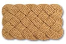 Rope Coir Braided Door Mat (30 X 18) Brown Country Rectangle