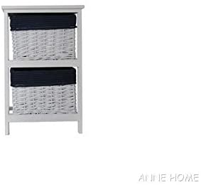 Portable 2 Drawers Color Wicker - Diamond Home USA