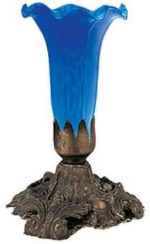 MISC Tiffany 8 inch Blue Buffet Lamp Tiffany Bronze