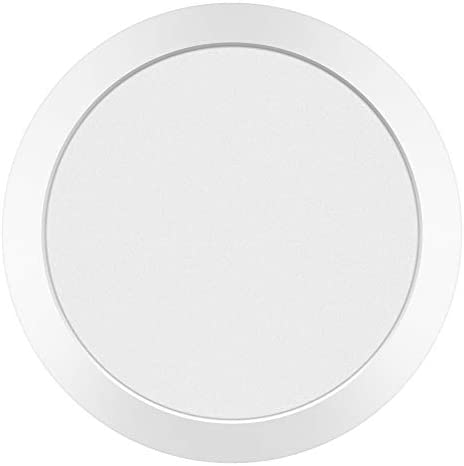 Modplus 7 inch White 120v Led Round Flush Mount Transitional Acrylic