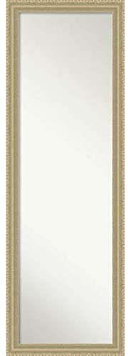 Unknown1 Door Full Length Wall Mirror Champagne Teardrop 17 X 51 inch 51 Inches Deep Gold Traditional Vintage Includes Hardware