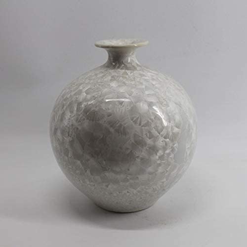 made Crystal Shell Pomegranate Vase White Porcelain