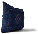 Navy Lumbar Pillow by Accent Blue 12x16 Southwestern Geometric Cotton One Removable Cover