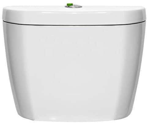 Stealth White Ultra High Efficiency Toilet Tank Traditional Metal
