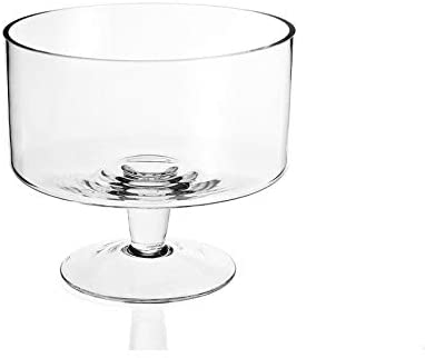 Mouth Blown Glass Trifle Bowl 9"