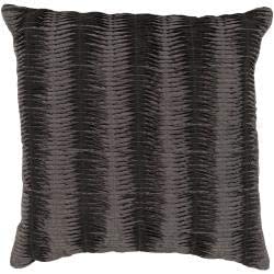 Decorative 18 inch Pillow Grey Stripe Modern Contemporary Polyester Single