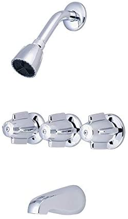 Handle Tub Shower Set 0968 Chrome Finish Handles