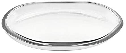 European Glass Tray/Plate 13 5" Diameter Clear Dishwasher