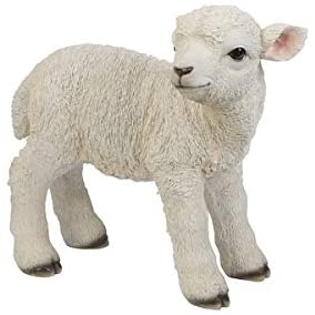 MISC Standing Lamb Statue Polyresin