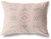 Peach Lumbar Pillow by Orange Accent 12x16 Southwestern Geometric Cotton One Removable Cover